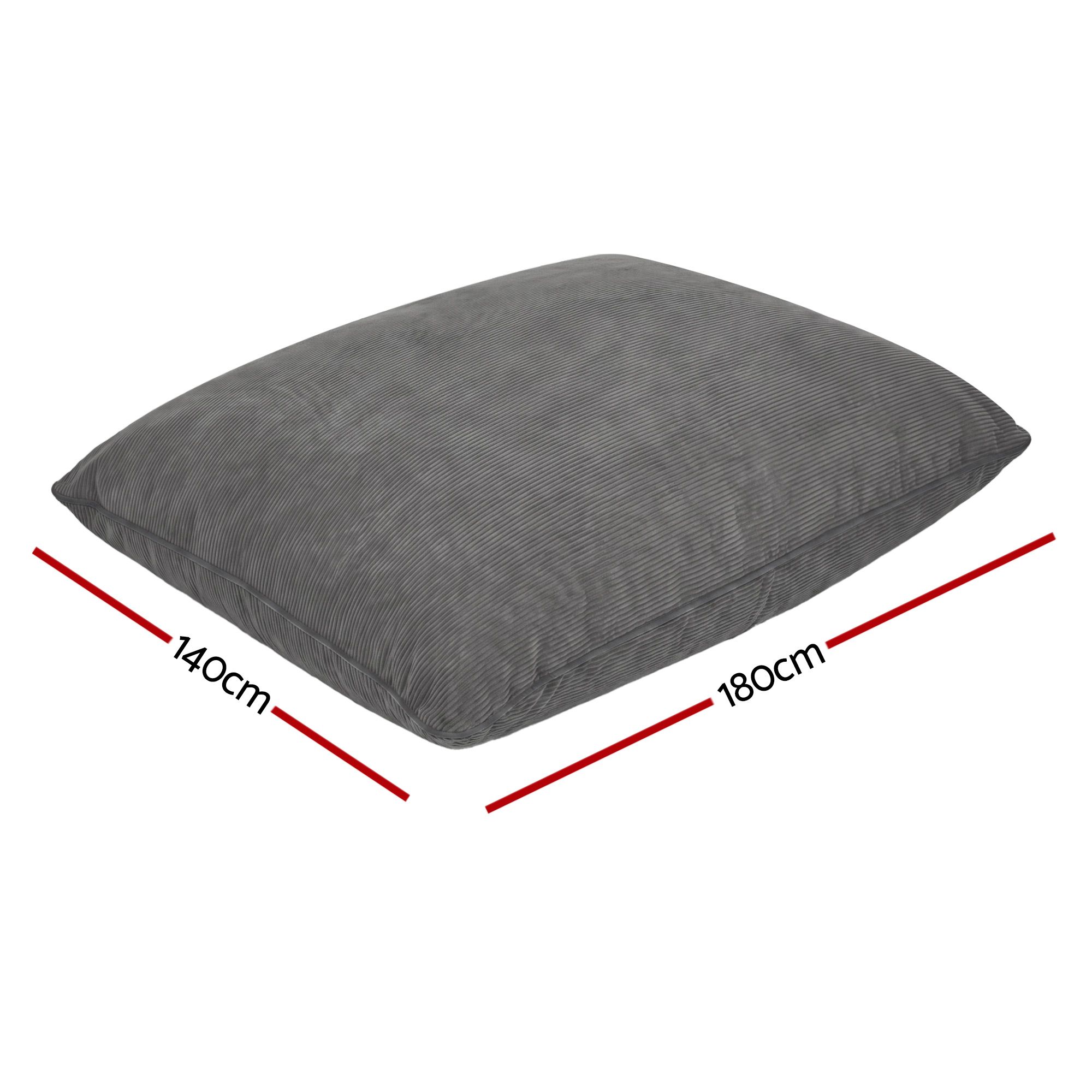 Artiss 3 in 1 Bean Bag Chair Cover (No Filler) Convertible Bean Bag for Adults