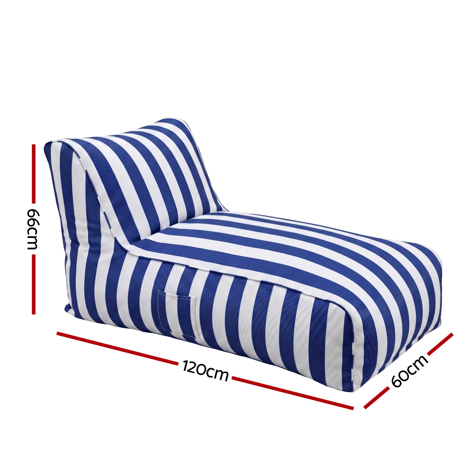 Artiss Outdoor Bean Bag Chair Cover (No Filler) Splash-Proof Beanbag Lounge Sofacover Stuffed Animal Storage Bean Bag Cover for Patio Poolside Relaxing