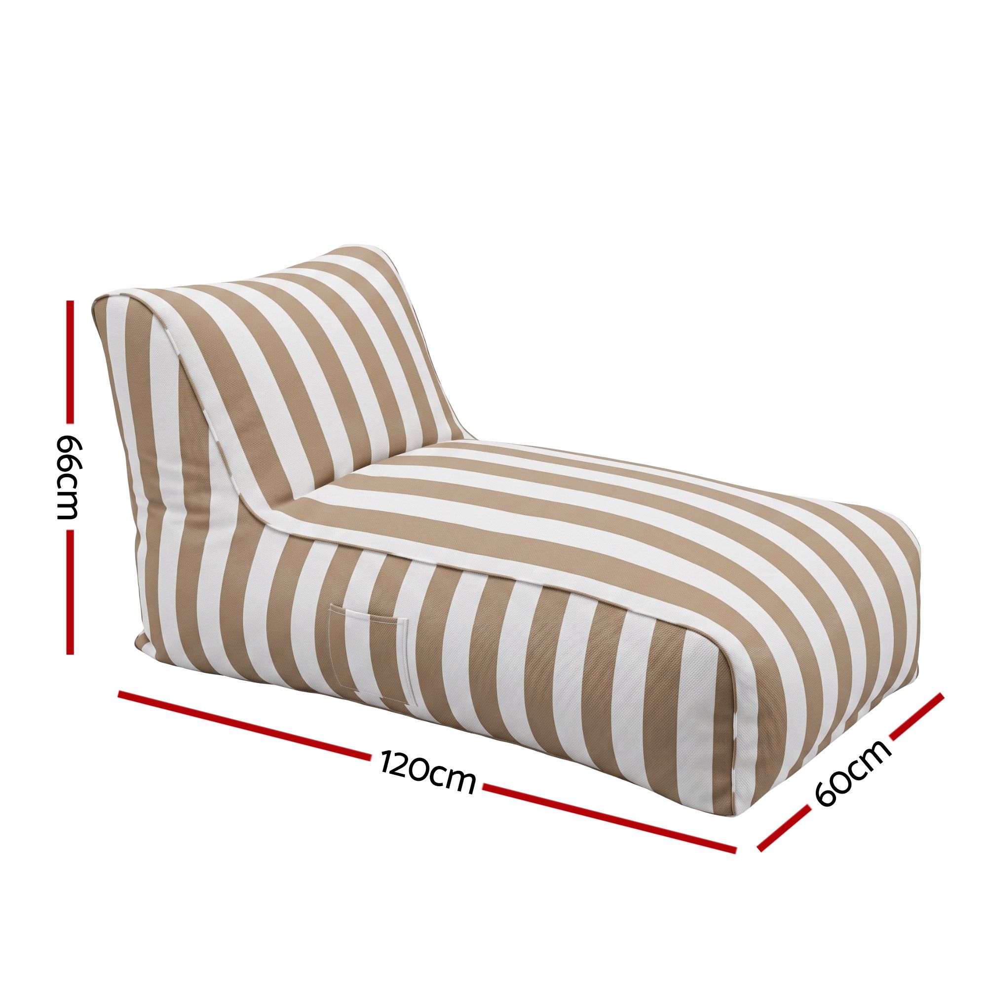 Artiss Outdoor Bean Bag Chair Cover (No Filler) Splash-Proof Beanbag Lounge Sofacover Stuffed Animal Storage Bean Bag Cover for Patio Poolside Relaxing