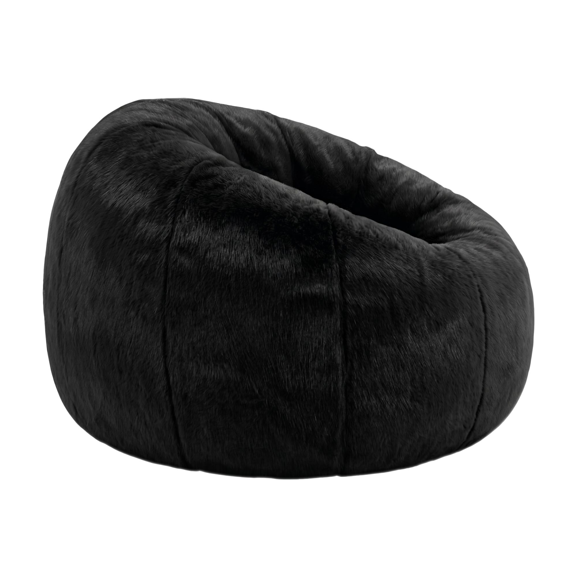 Artiss Bean Bag Chair Cover (No Filler) Soft Faux Fur Beanbag Cover Large Round Stuffed Animal Storage Bean Bag Cover Washable Lazy Sofa Cover for Adults Kids Teens