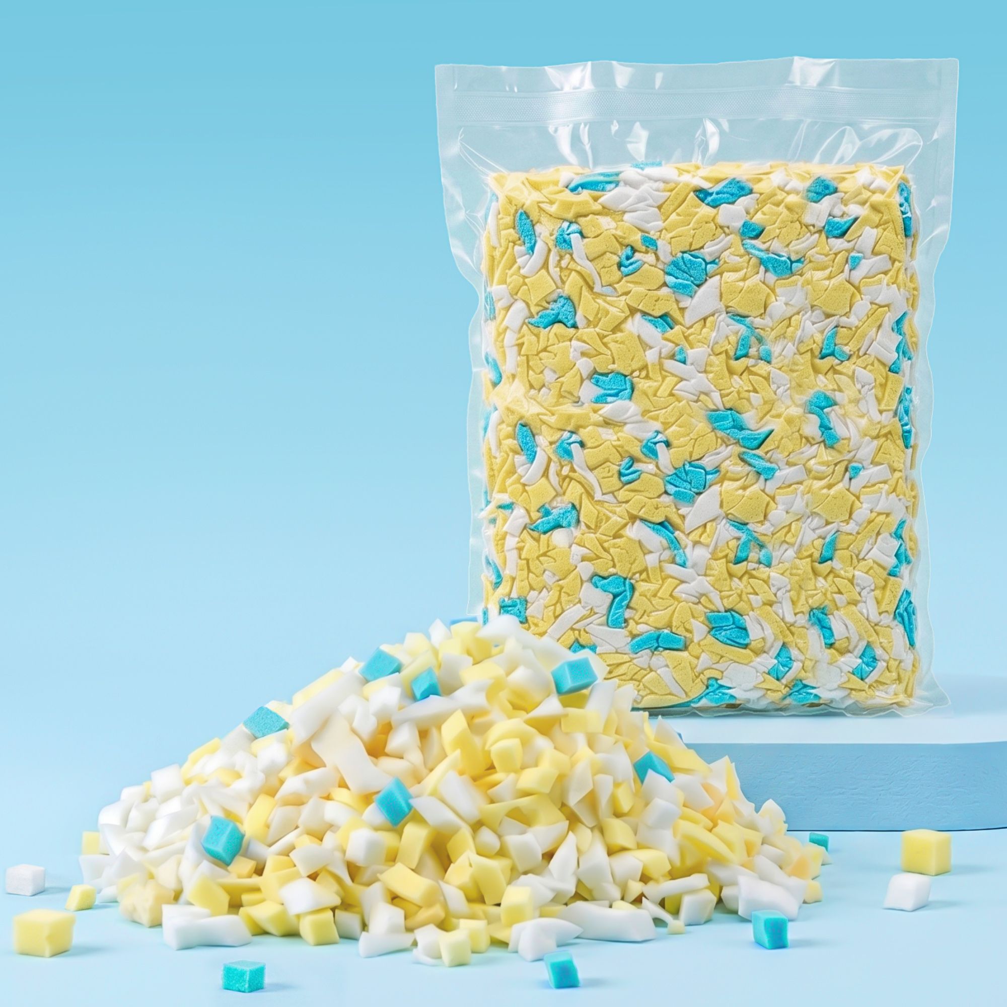 Artiss 5lbs (2.2KG) Bean Bag Filler Shredded Memory Foam Filling High Density Soft Pillow Stuffing for Bean Bag Chair