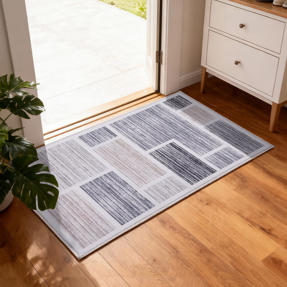 Artiss Floor Rug 50X80cm Doormat Soft Velvet Non-Slip Bath Mat Small Modern