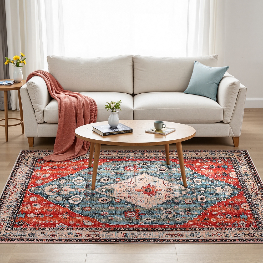 Artiss Floor Rug 160X230cm Large Washable Area Rug Modern Living Room Carpet Mat