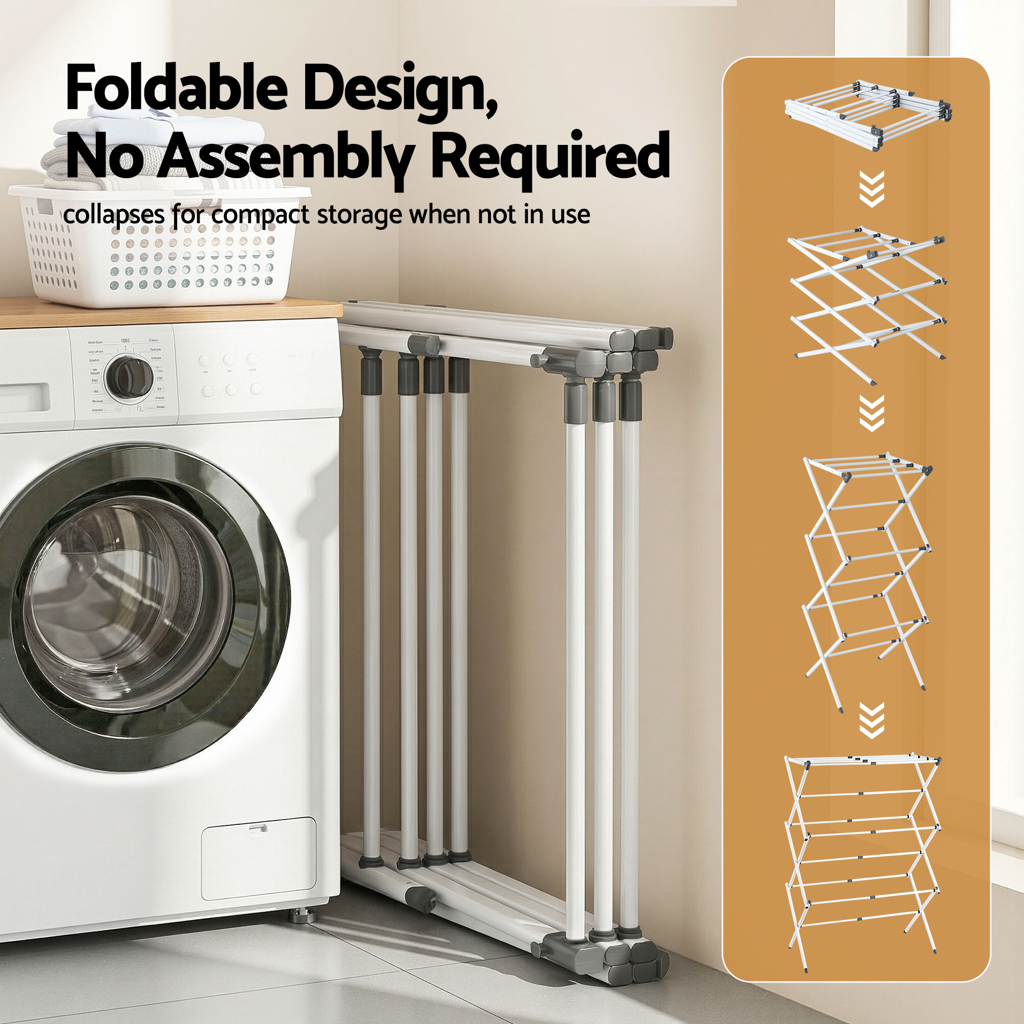 Artiss Clothes Rack Foldable Airer Drying Rack Portable No Assembly Required