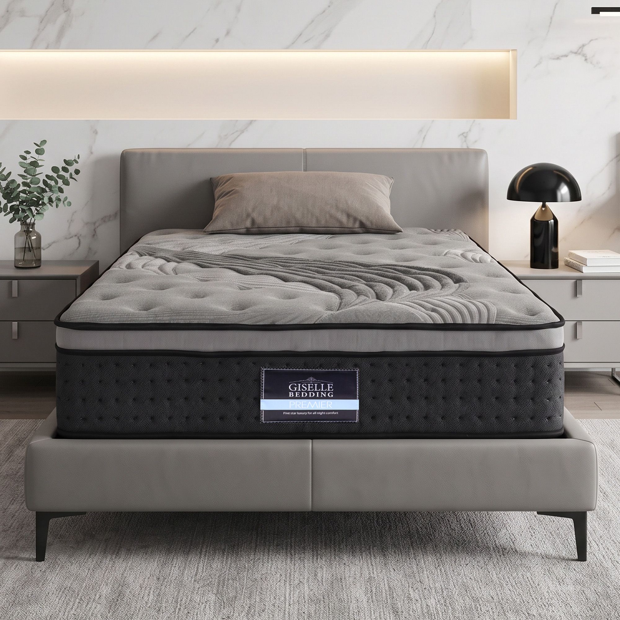 Giselle Bedding 34cm Mattress Bamboo Cover Single