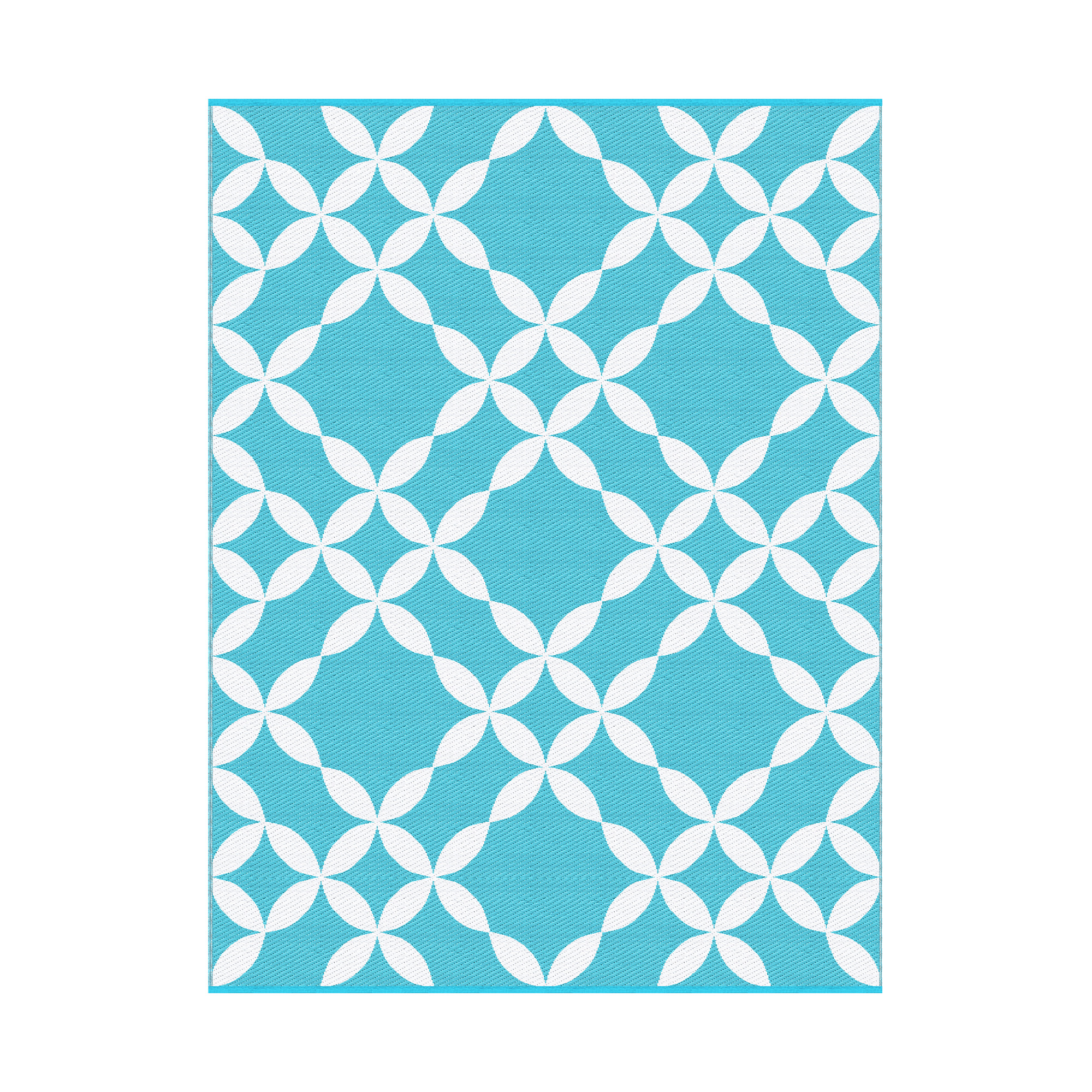 Gardeon Outdoor Rugs 274x366cm Large Carpet Reversible Area Mat PP Dual-Sided Patio Rug Light Blue