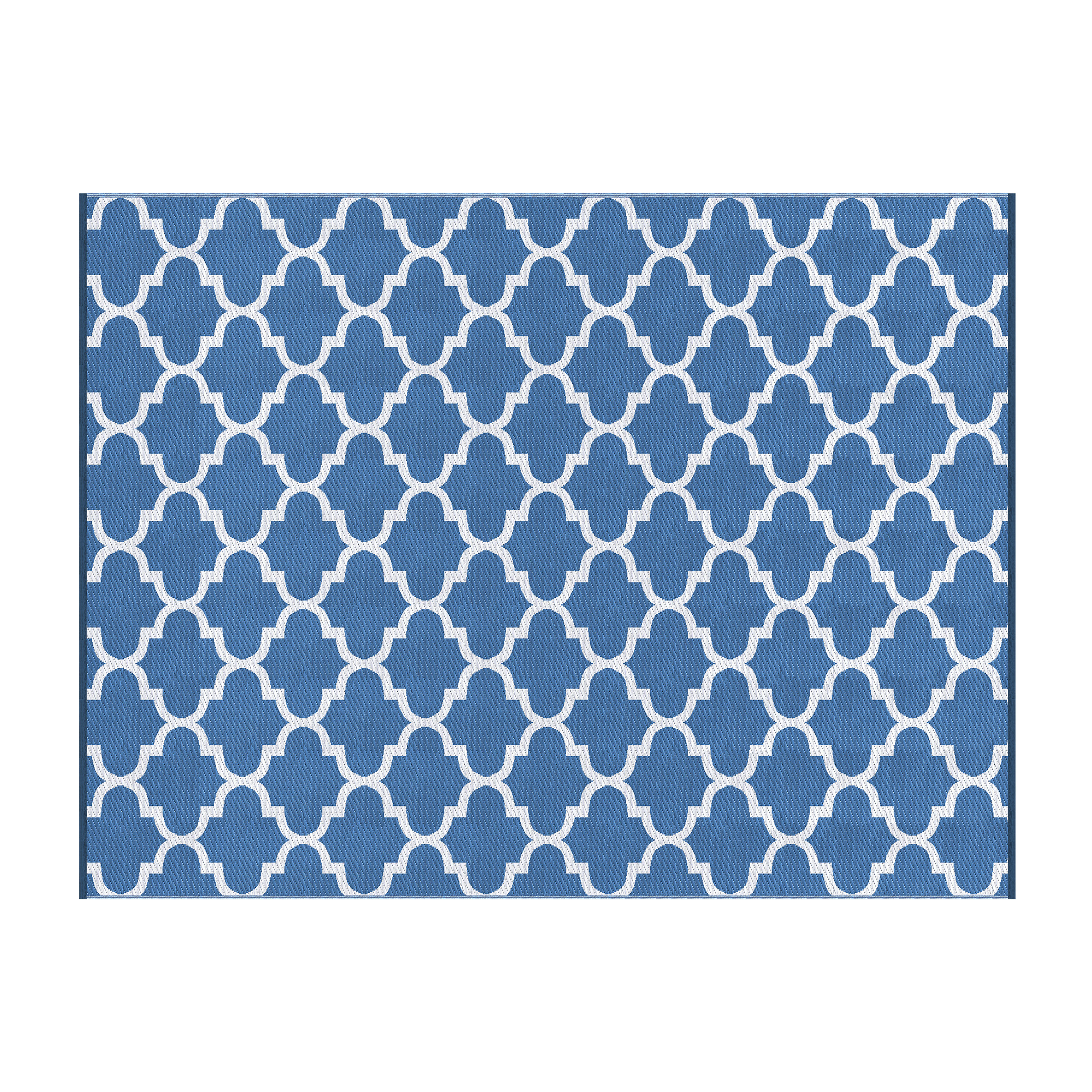 Gardeon Outdoor Rugs 274x366cm Large Carpet Reversible Area Mat PP Dual-Sided Patio Rug Blue