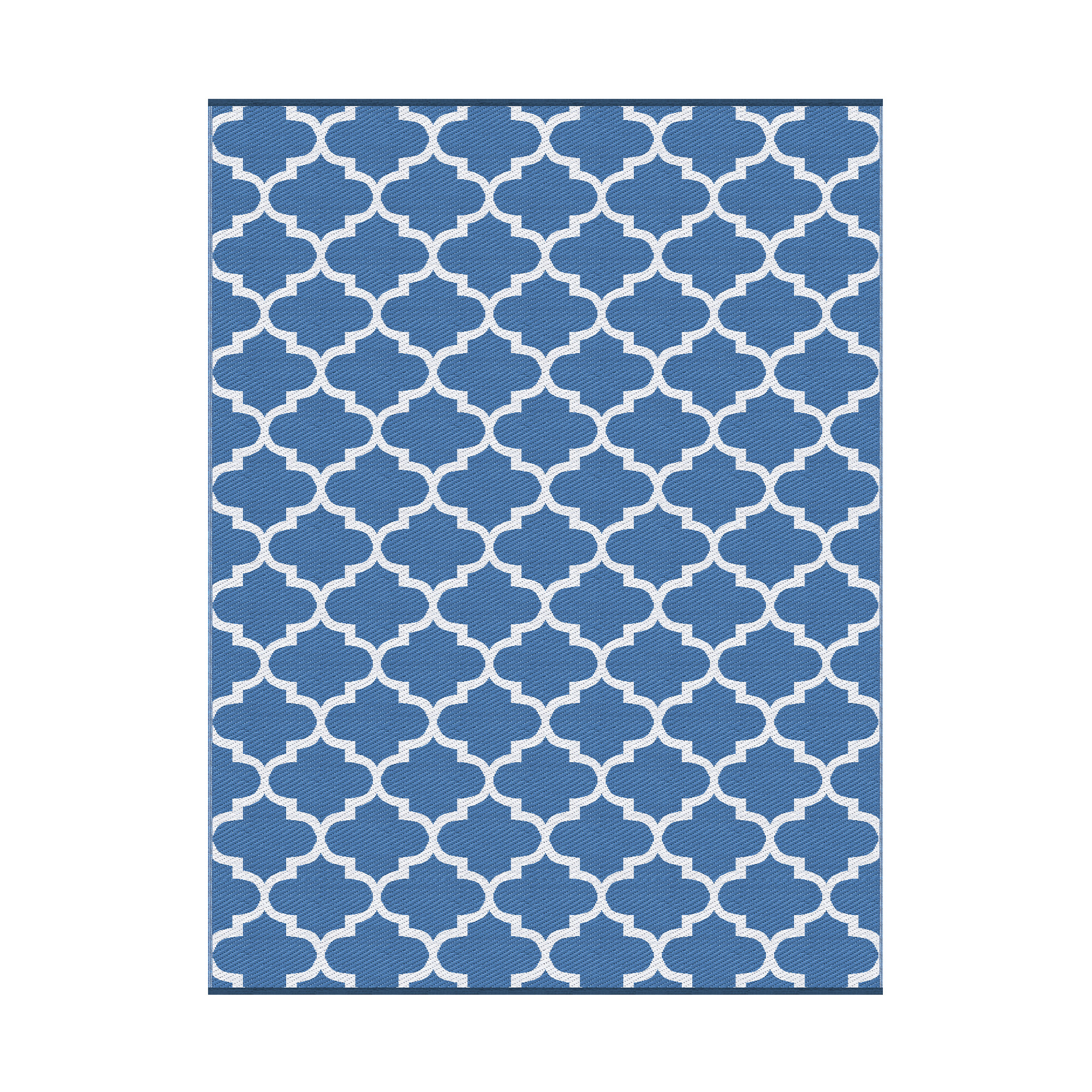 Gardeon Outdoor Rugs 274x366cm Large Carpet Reversible Area Mat PP Dual-Sided Patio Rug Blue