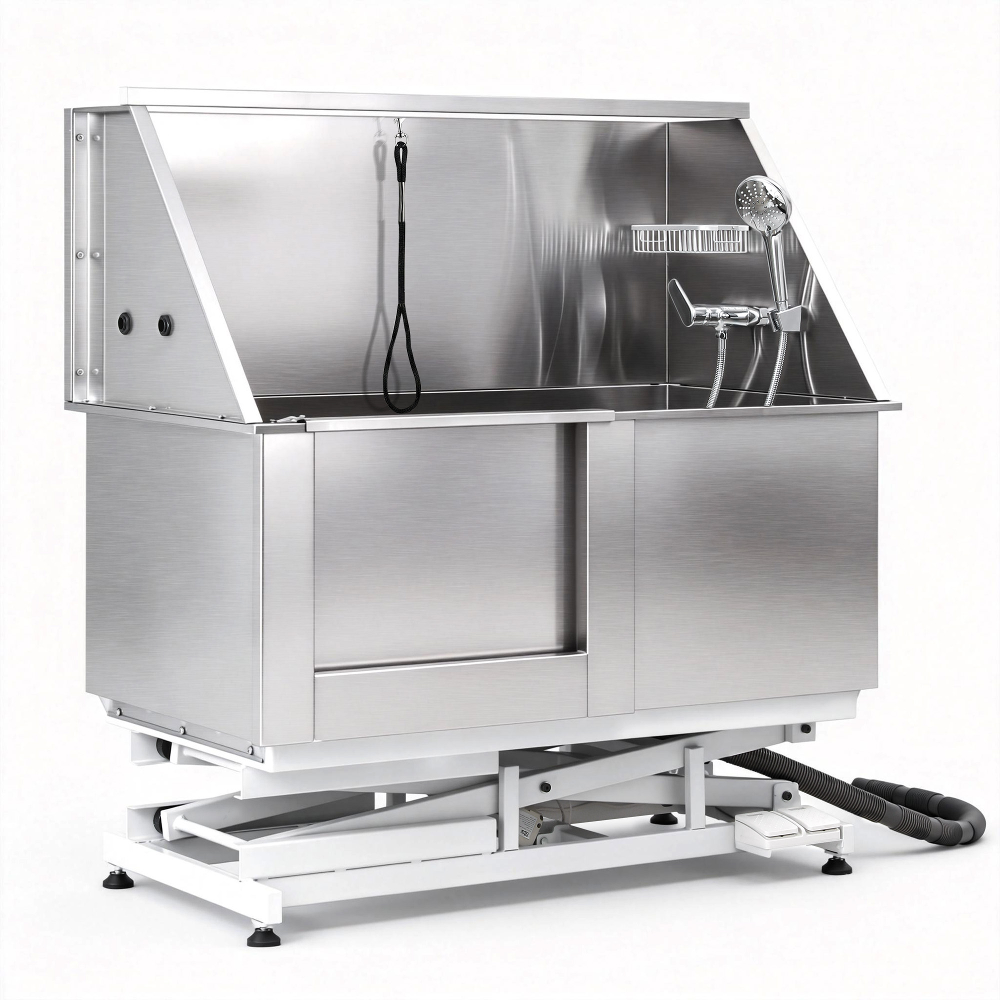 i.Pet Electric Pet Bath Tub Dog Grooming Stainless Steel Wash Station 127cm