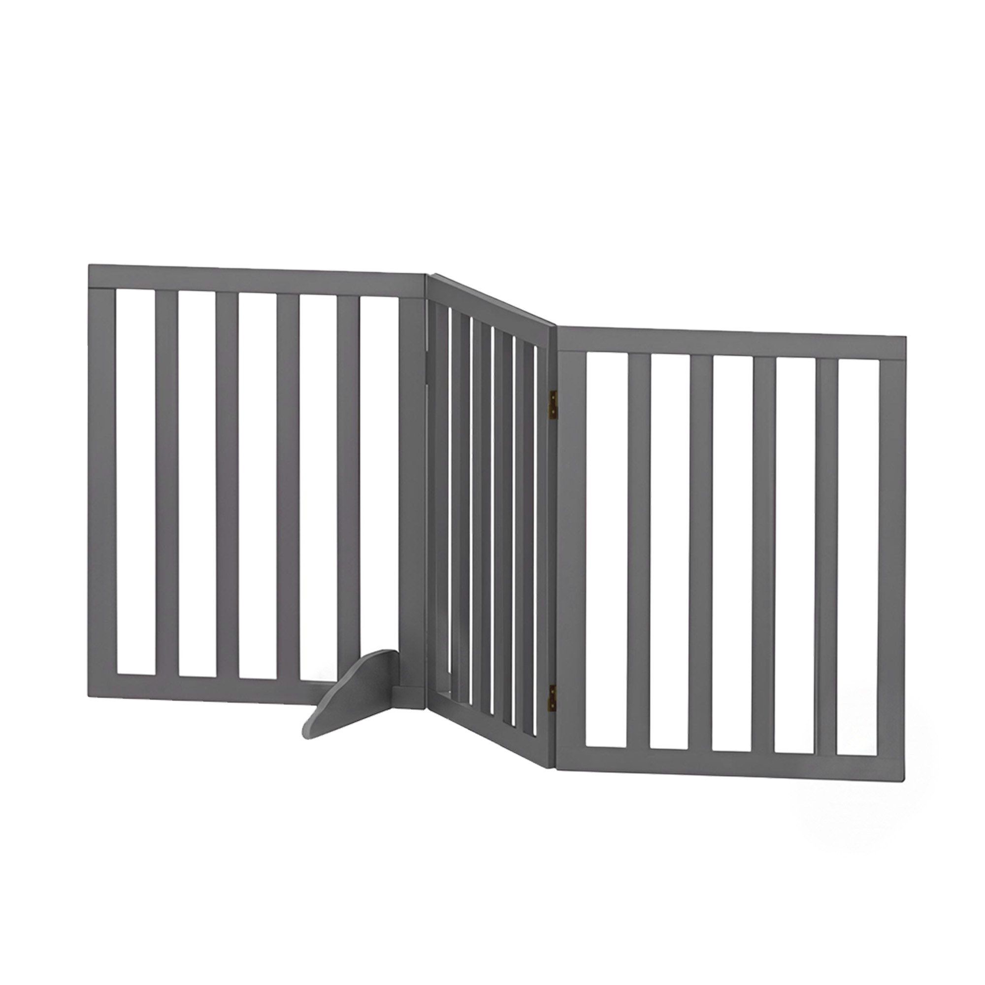 i.Pet Dog Gate Playpen Enclosure 3 Panels Pet Door Fence Wooden Play Pen Stair