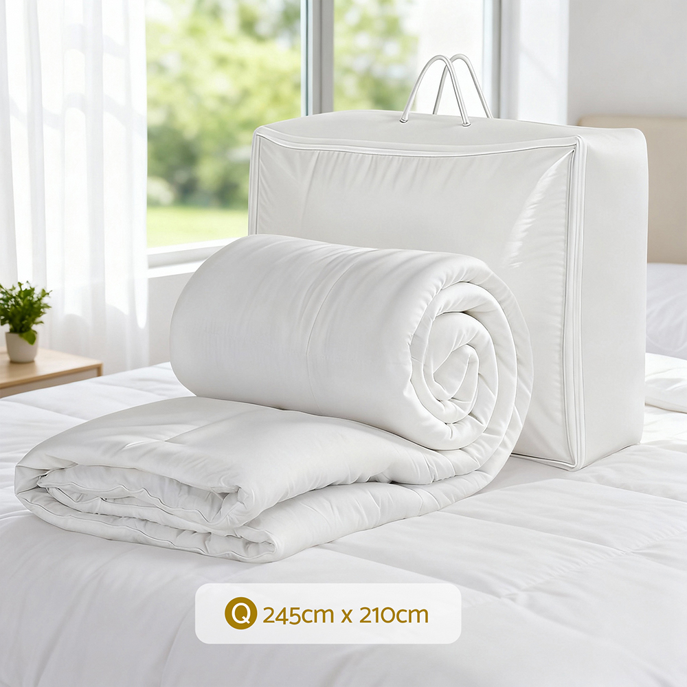 Giselle Bedding King Size 400GSM Microfiber Quilt All Season Duvet Quilts Comforter Winter Summer