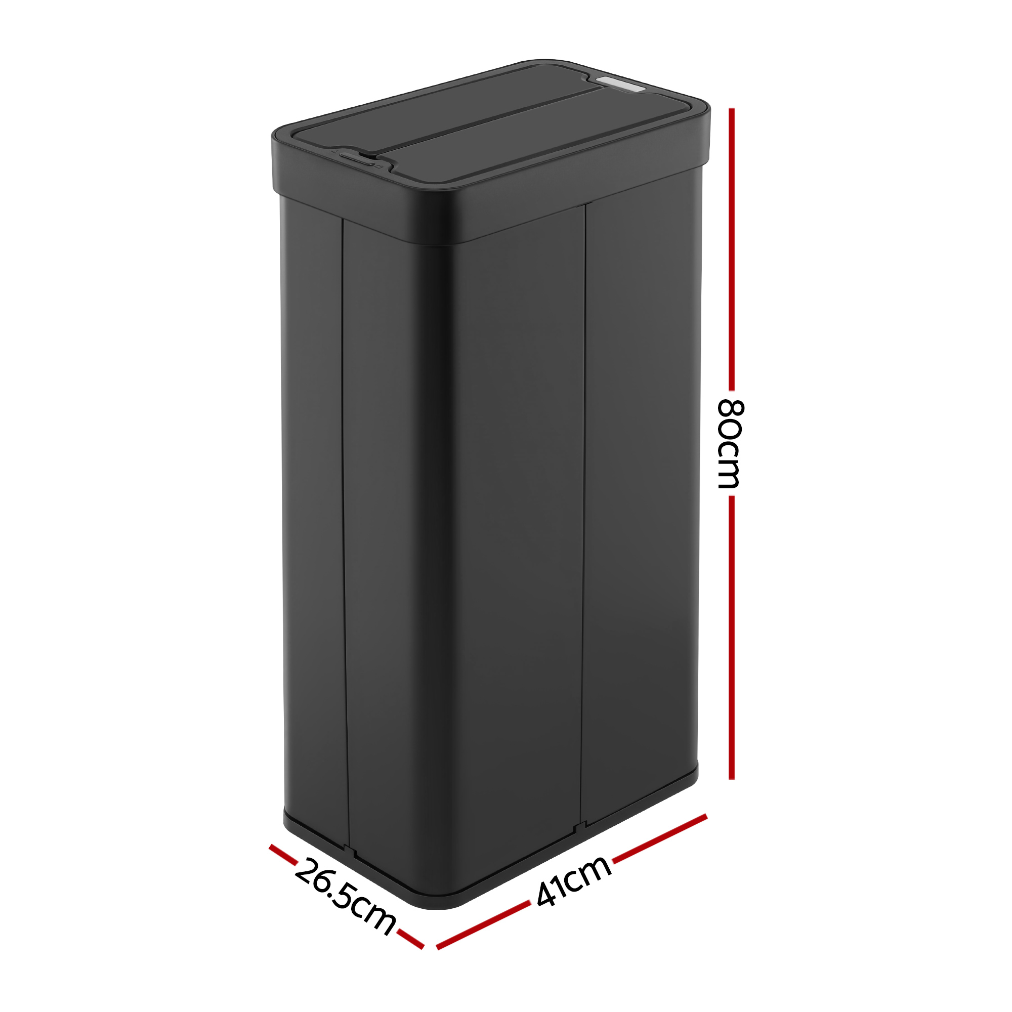 Devanti Rubbish Bin 70L Automatic Sensor Kitchen Bin, Slim Smart Garbage Can Touchless... detail