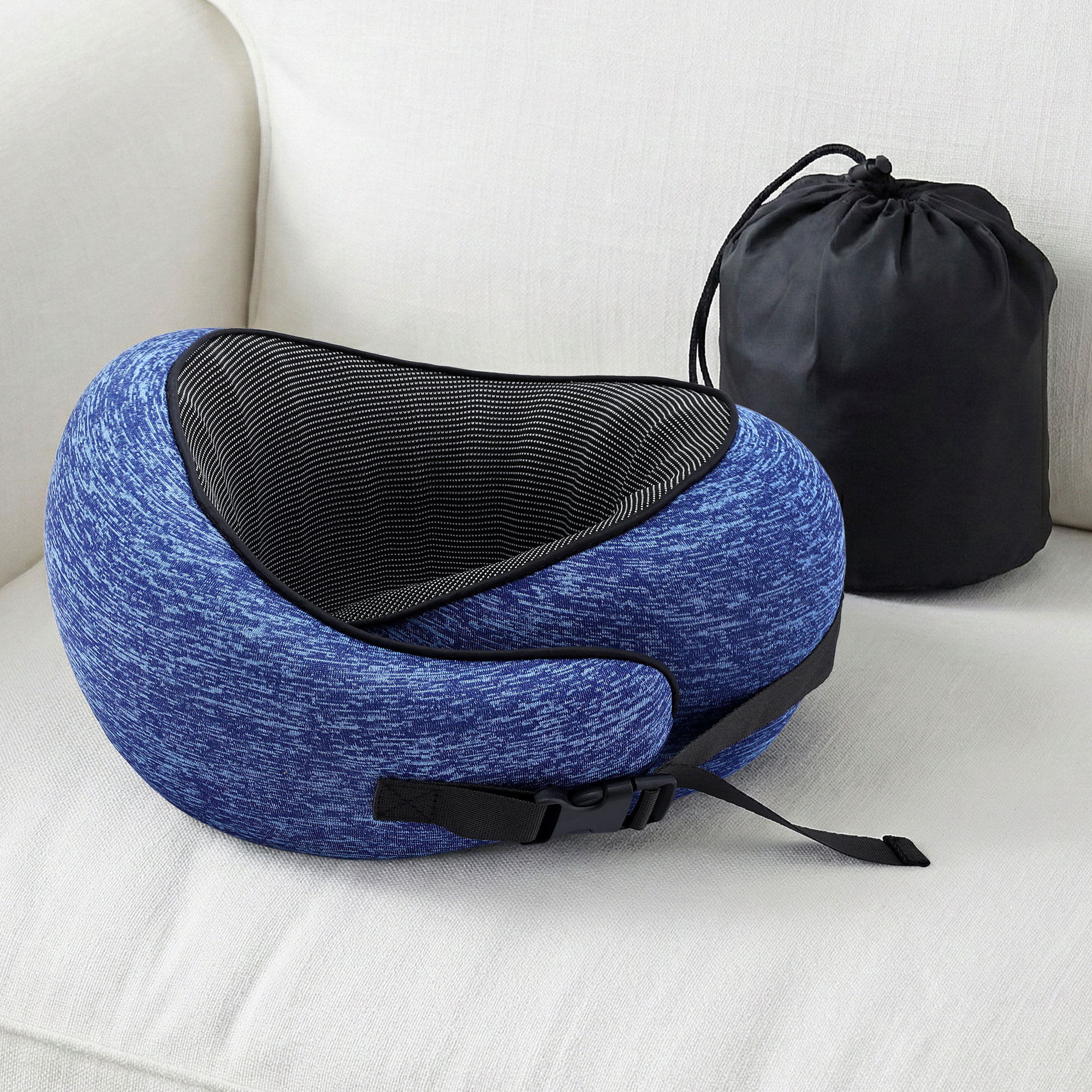 Wanderlite Travel Pillows for Airplanes Ergonomic Memory Foam Neck Pillow