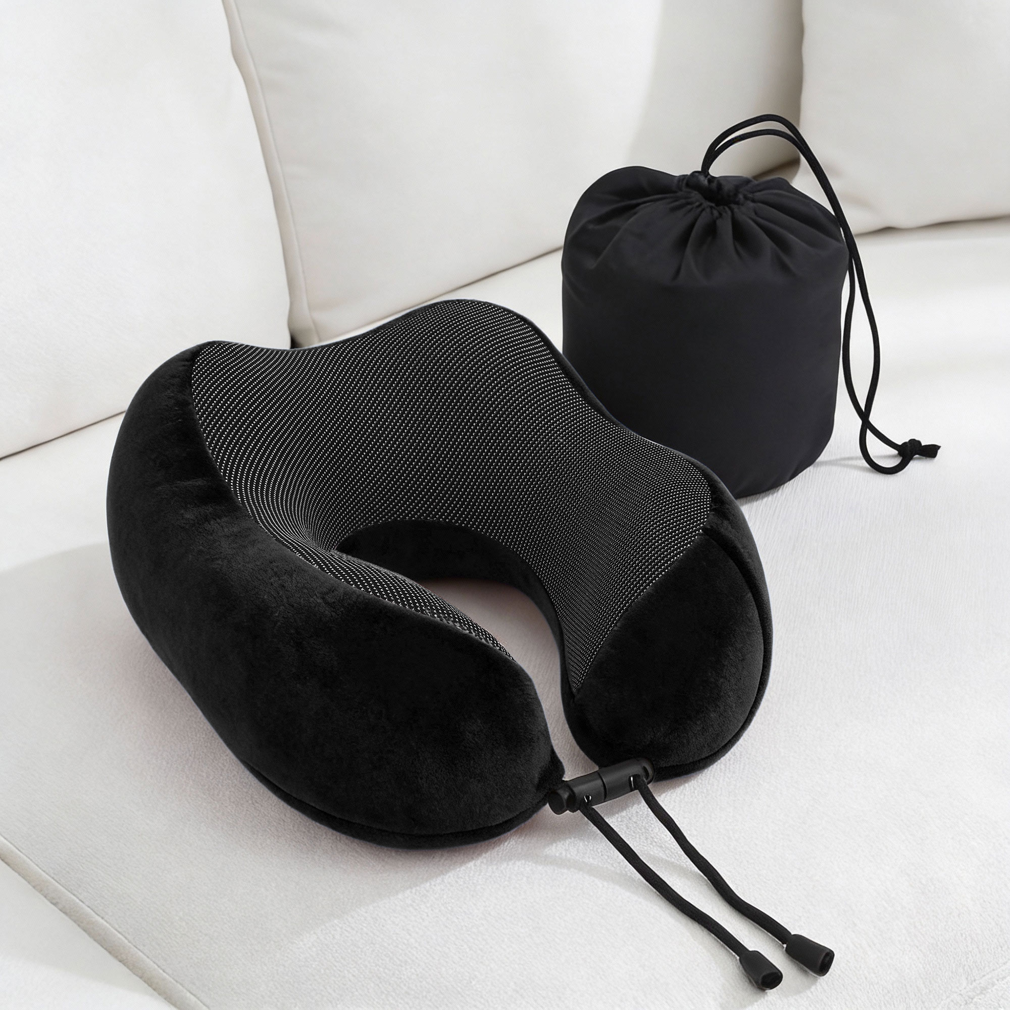 Wanderlite Travel Pillow for Airplanes Memory Foam Neck Pillows for Traveling