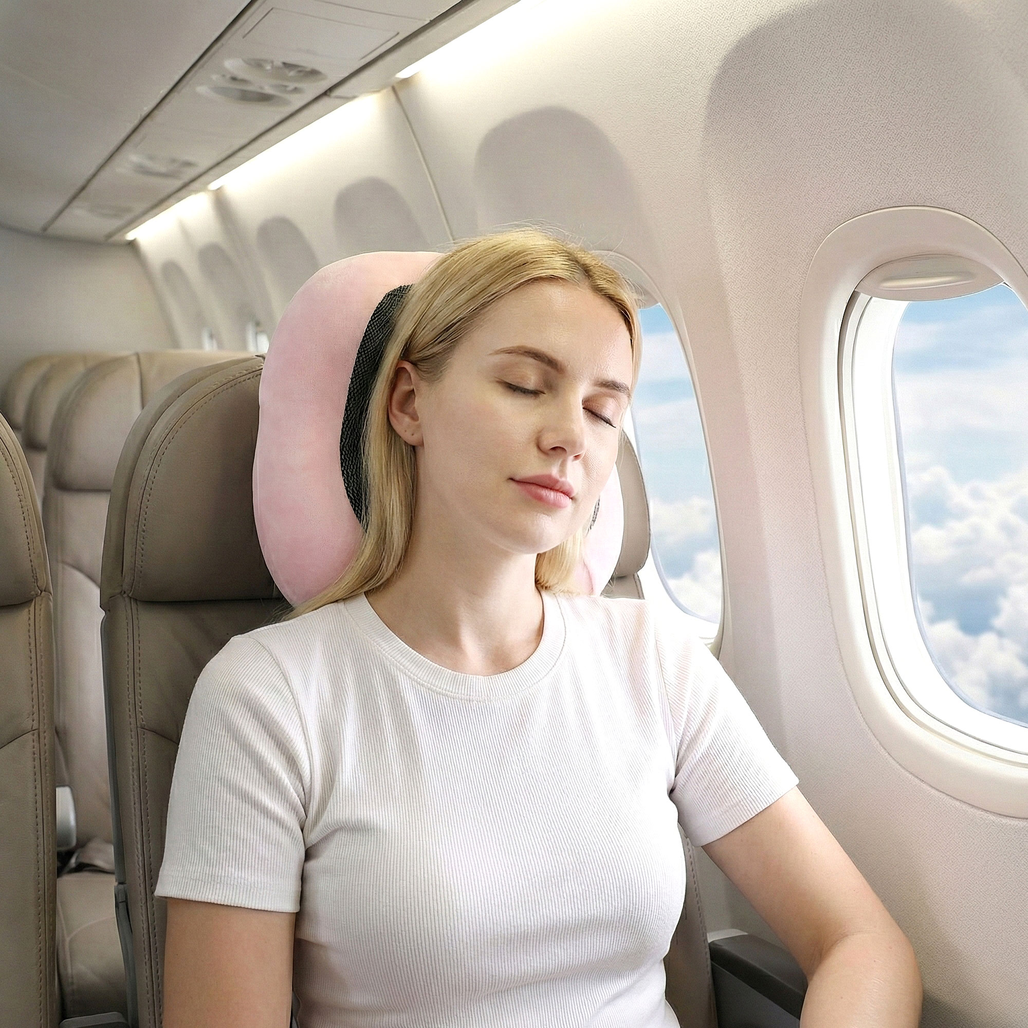 Wanderlite Travel Pillow for Airplanes Memory Foam Neck Pillows for Traveling