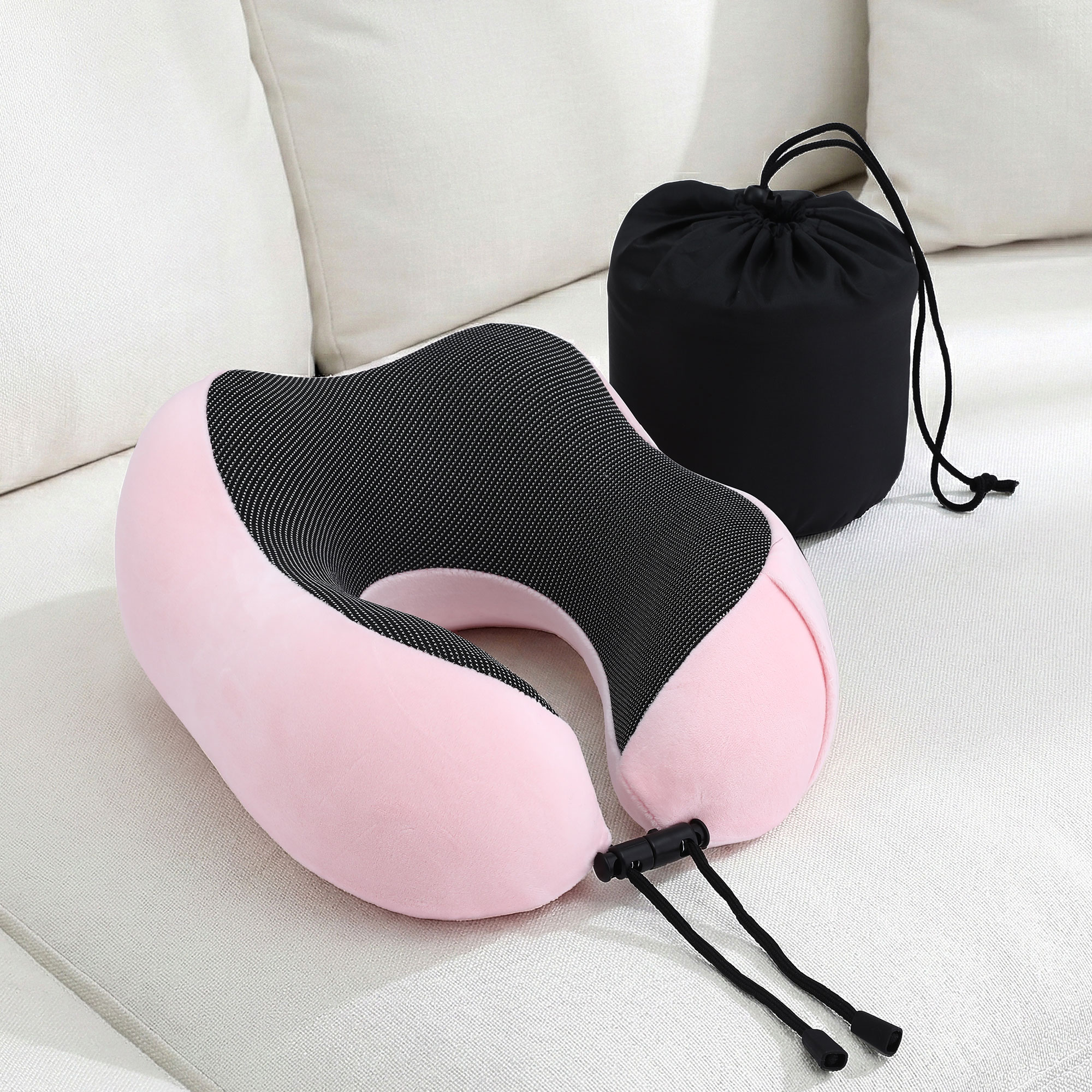 Wanderlite Travel Pillow for Airplanes Memory Foam Neck Pillows for Traveling