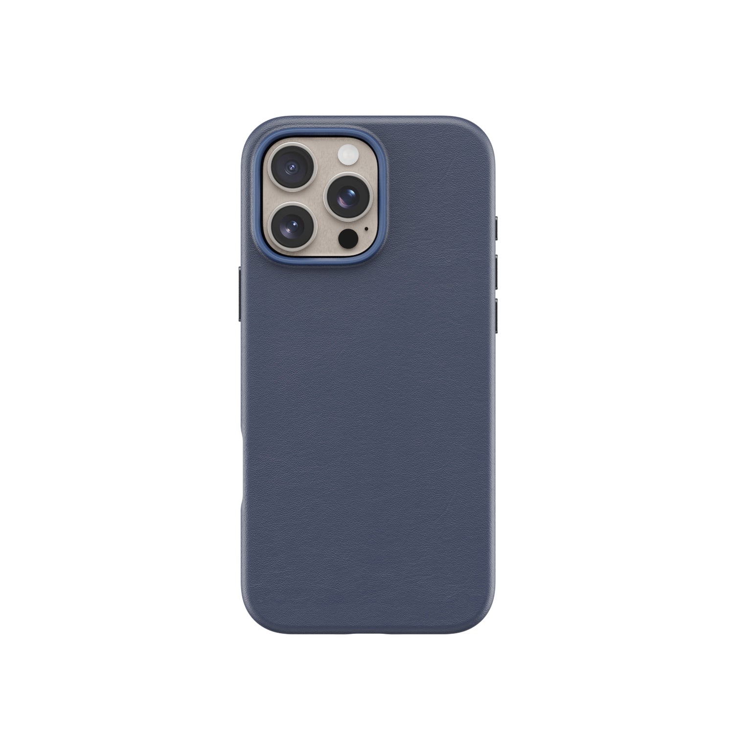 Lovefone Genuine Crafted Leather Case iPhone 15 Pro Max Navy