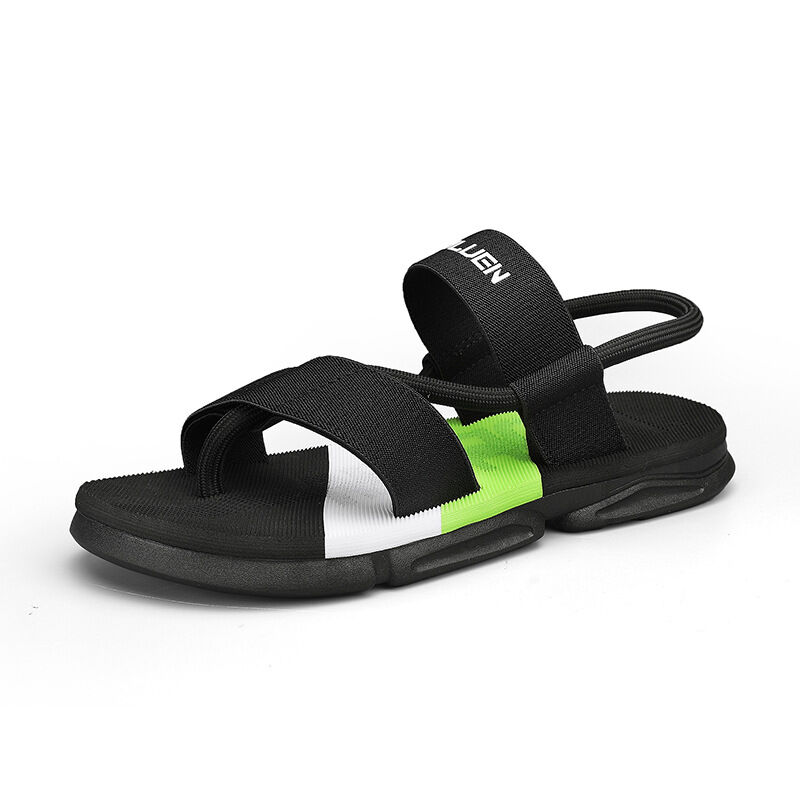 Men's 3-Color Convertible Sandals & Slippers, Outdoor Non-Slip EVA Thick-Sole Beach Shoes for Dual Wear(black-37)