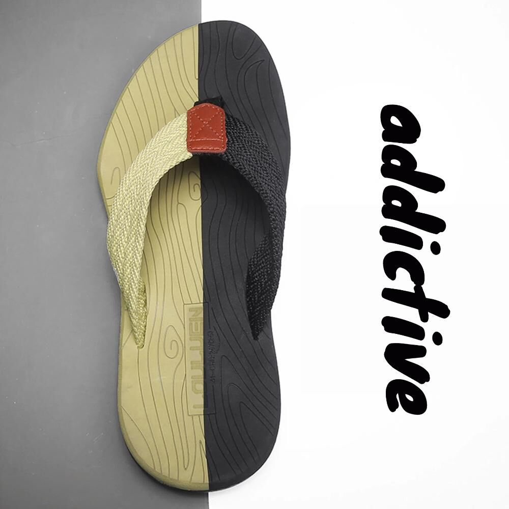 Men's Outdoor Non-Slip Flip Flops, 6 Colors EVA Lightweight Thick-Sole Beach Sandals for Casual & Sports(black and green-44)