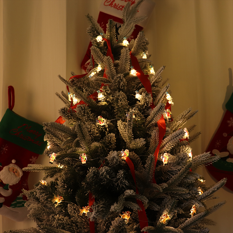 2m 20-LED Christmas Tree Clip-on String Lights with 2x AA Battery Box (Warm White)