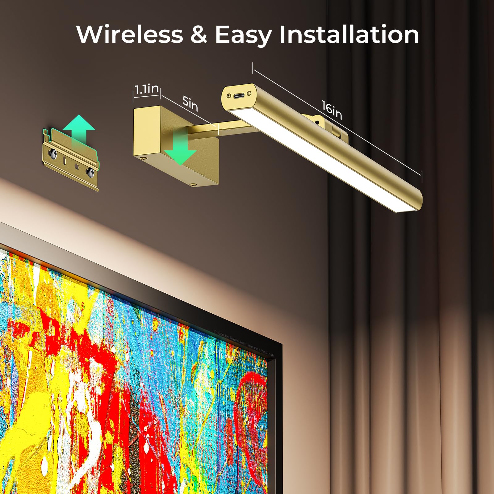 Wireless Picture Lights for Wall