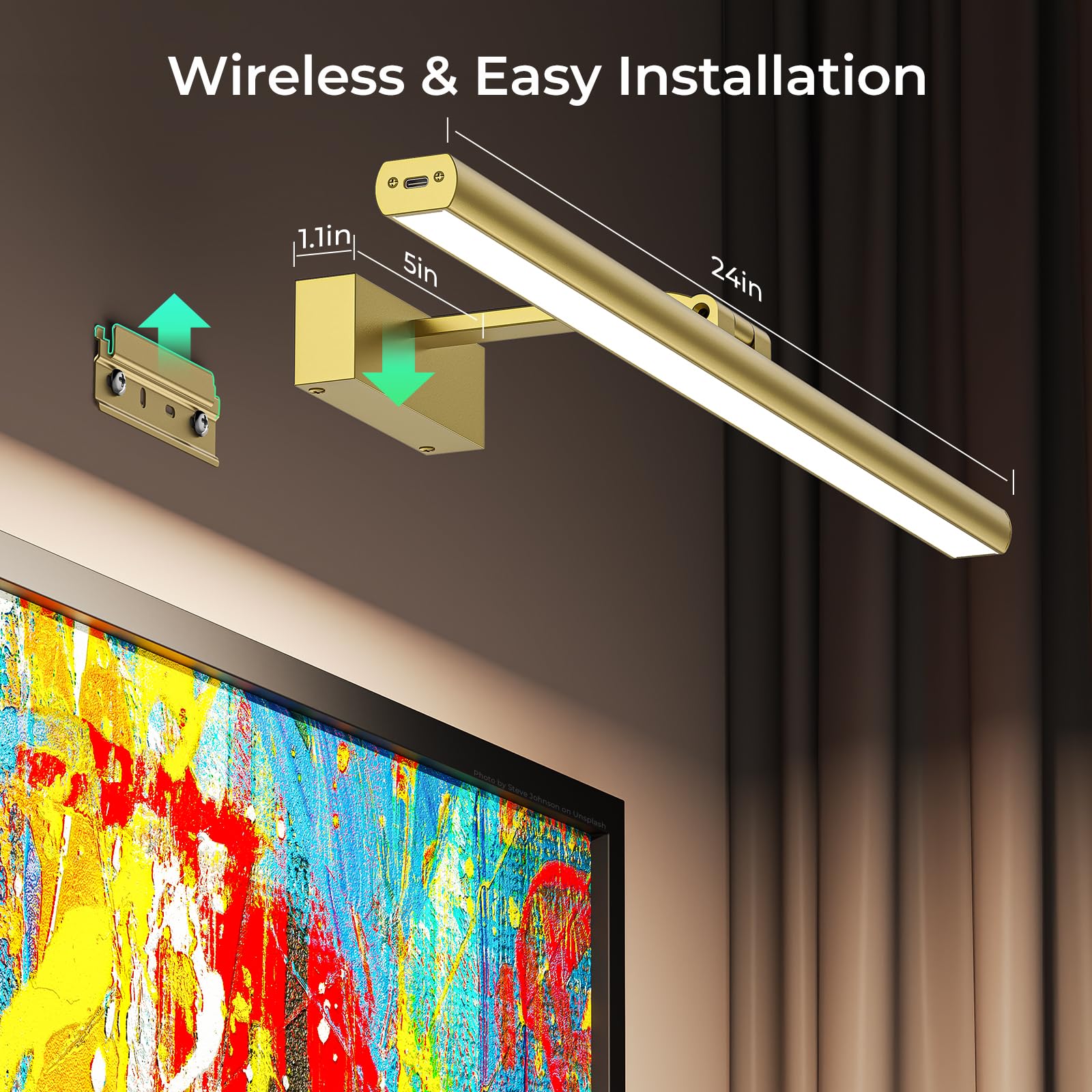 Wireless Picture Lights for Wall