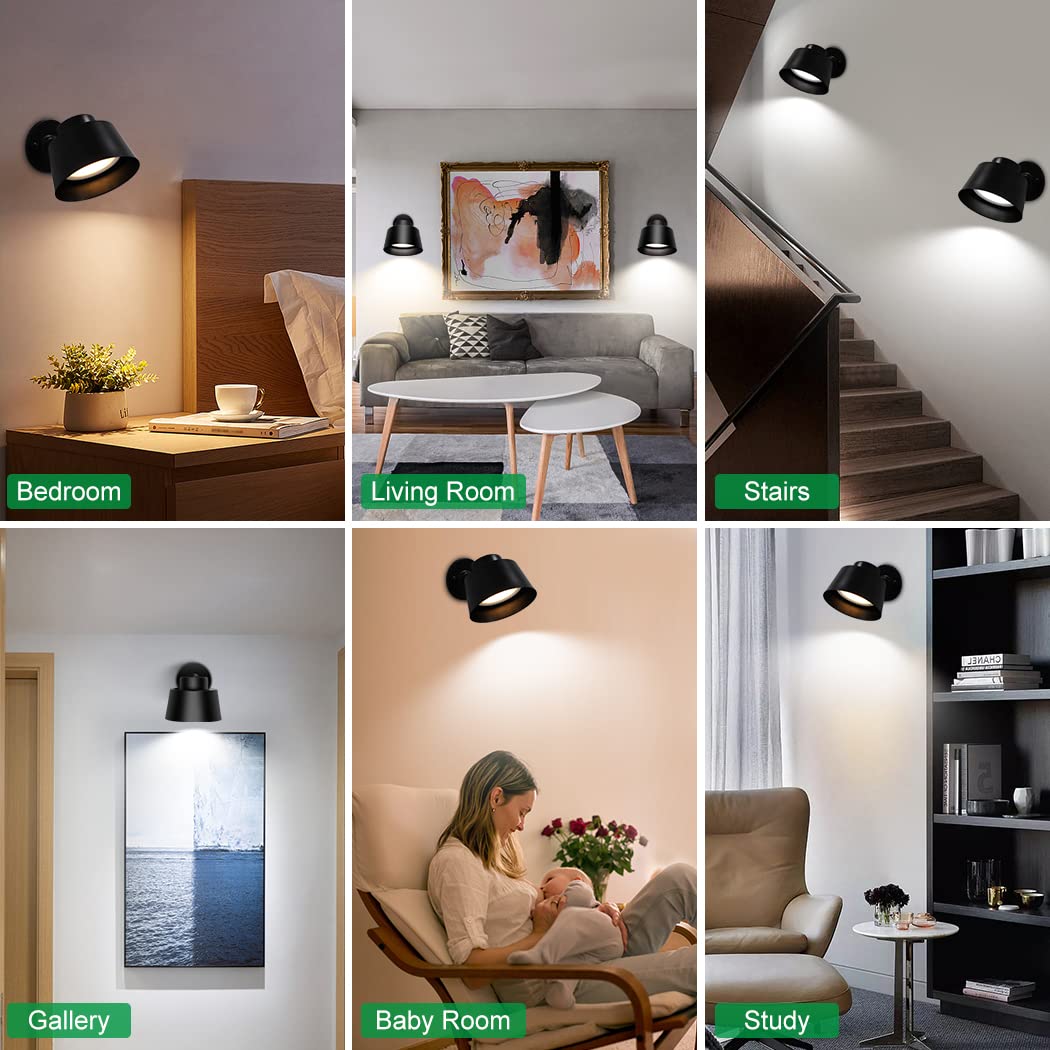 Night Light Wireless Wall Light Indoor LED 2 Pack