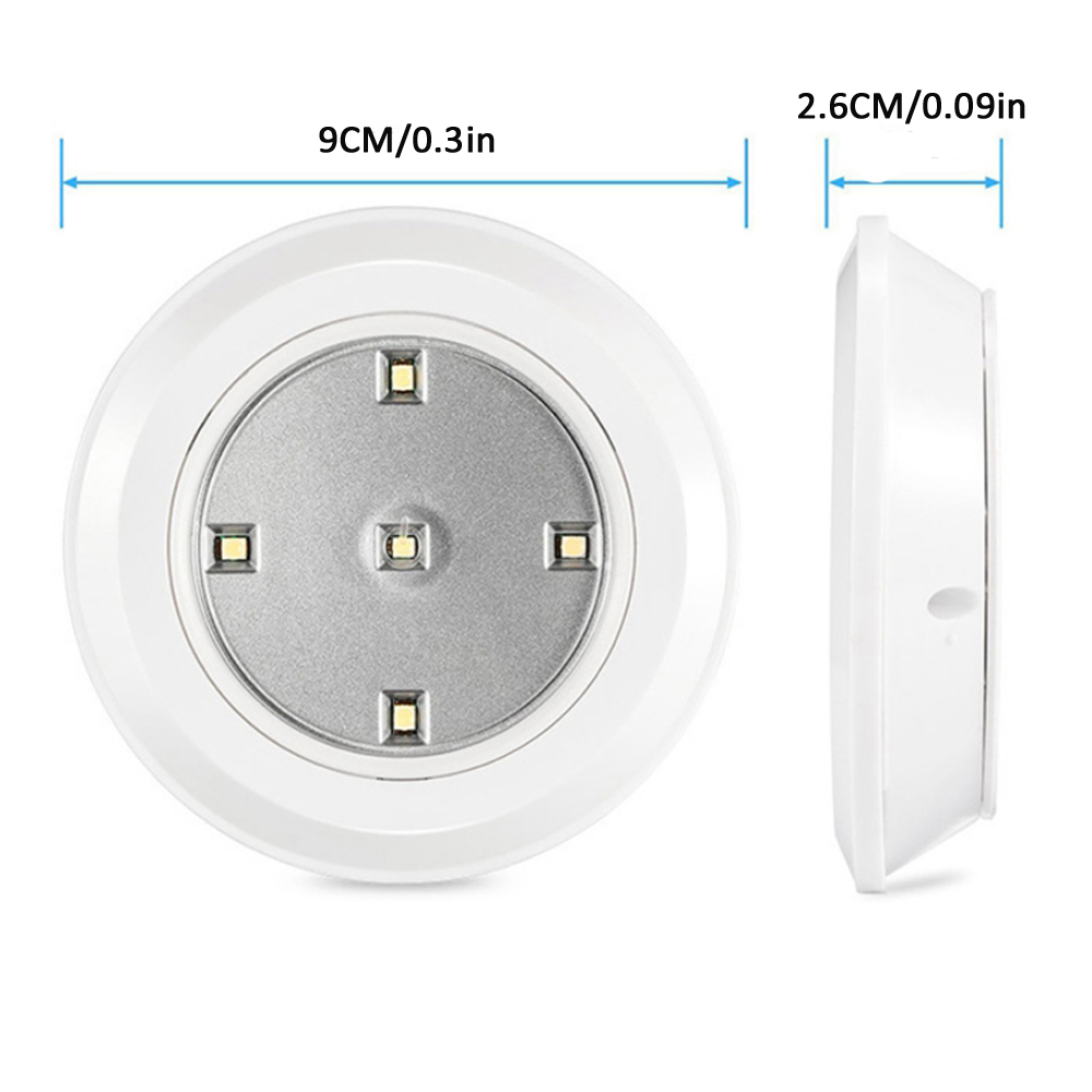 6 LED Light Set with Remote - Cool White for Cabinets & Displays