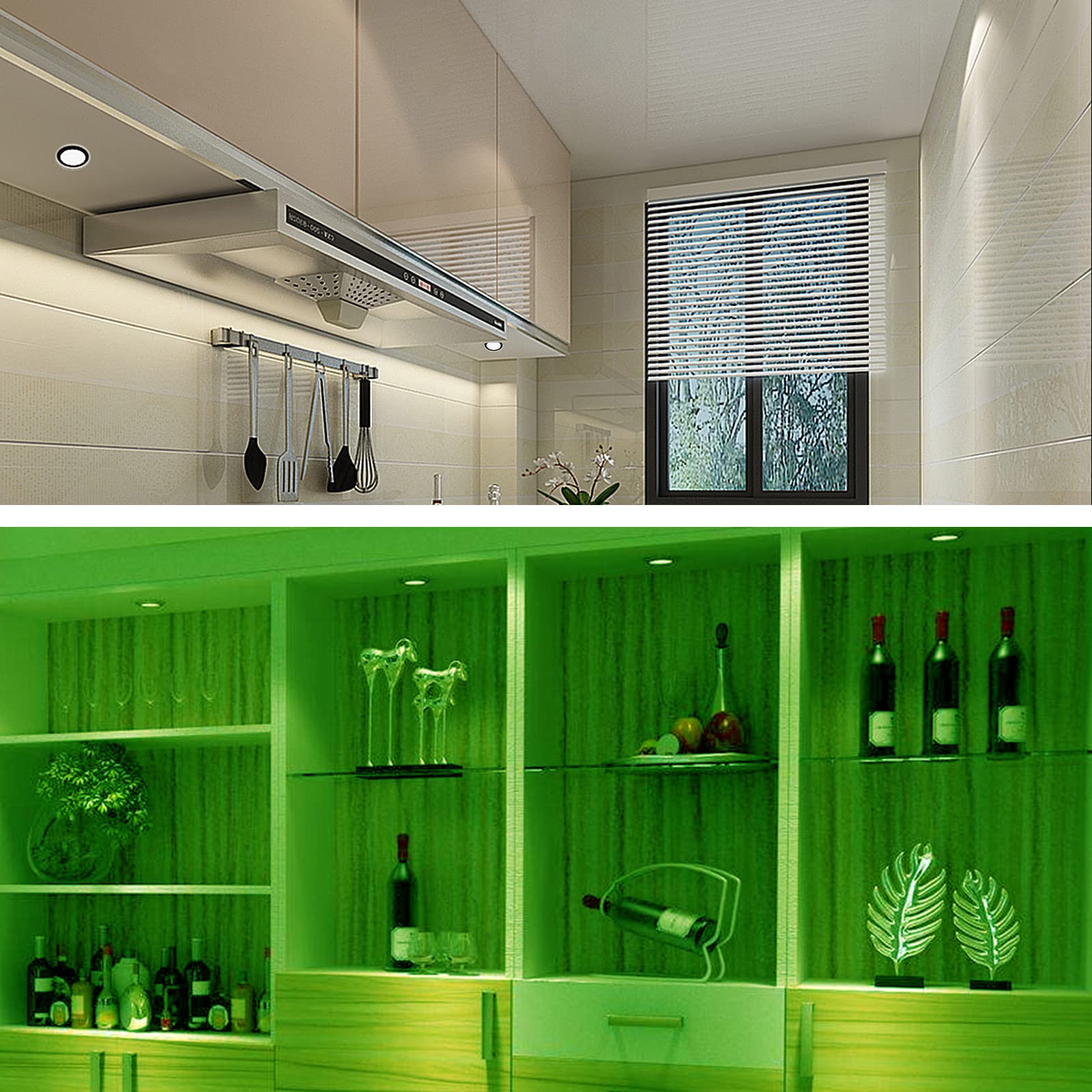 RGB Single LED Kitchen Under Cabinet Puck Light