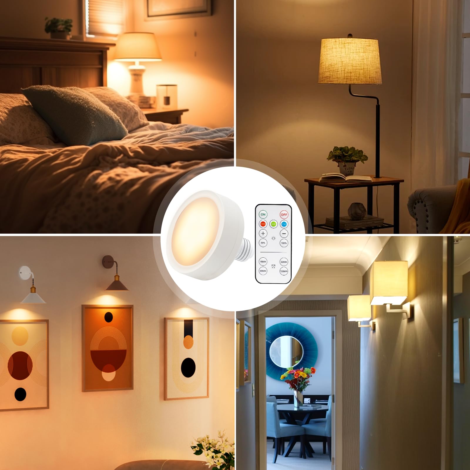 LED Battery Operated Lamps for Indoor Wall Light