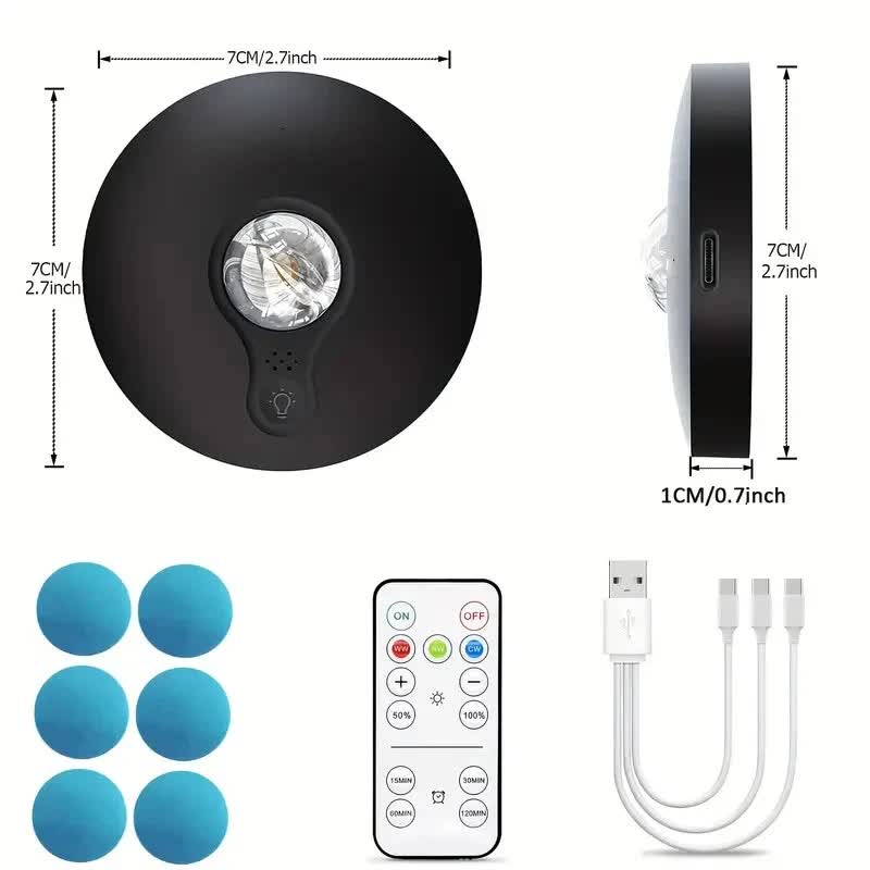 6 Lights LED Rechargeable Slim Cabinet Light