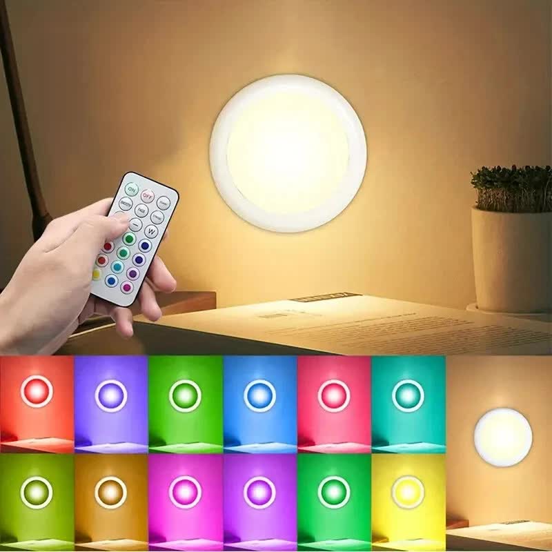 6 Pack RGBW LED Cabinet Lights