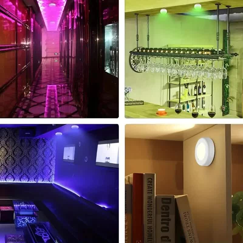 6 Pack RGBW LED Cabinet Lights