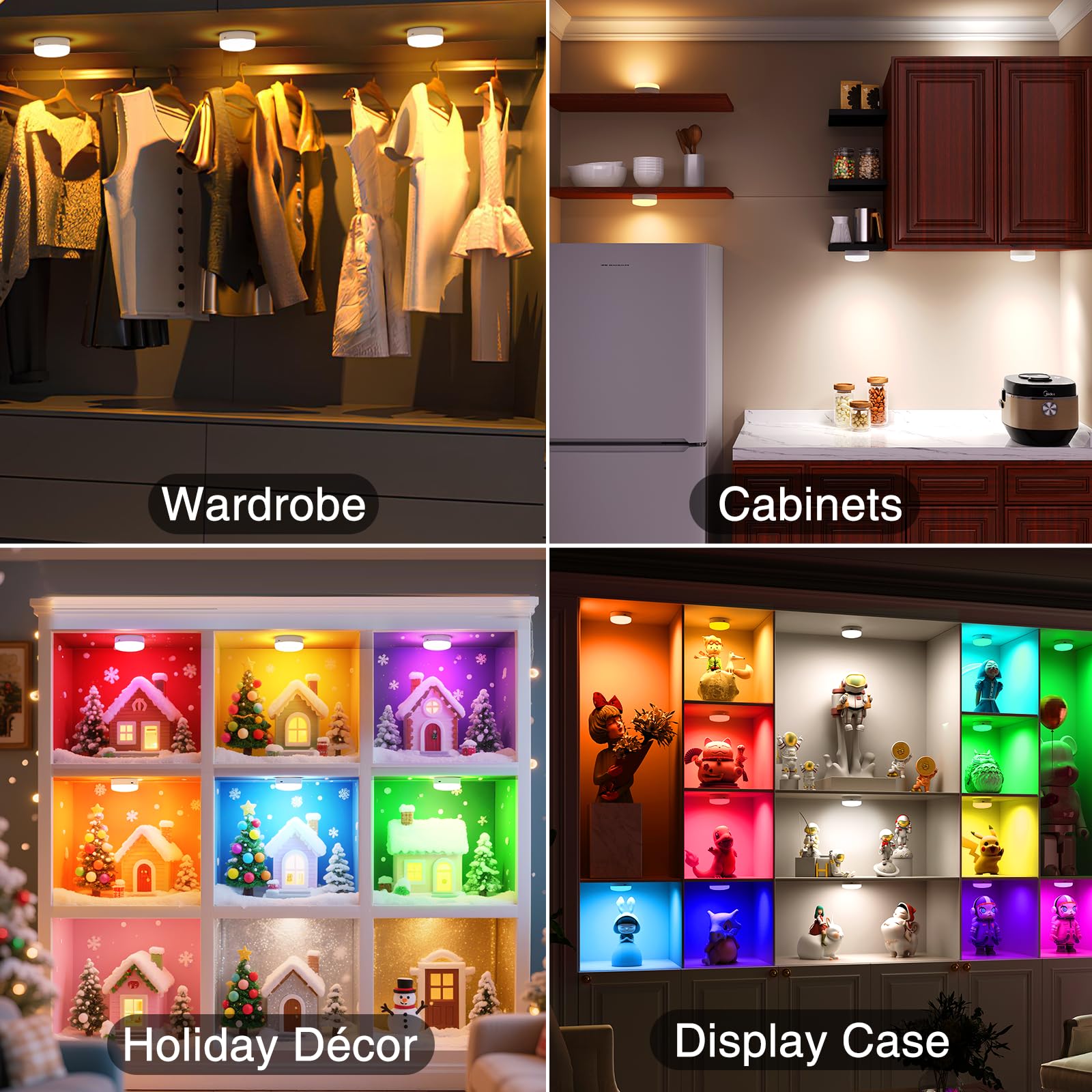 Puck Lights with Remote Control