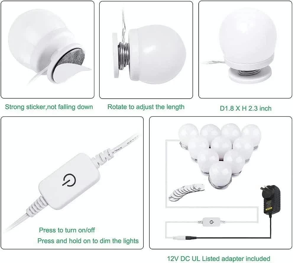 Hollywood LED Vanity Mirror Lights Kit