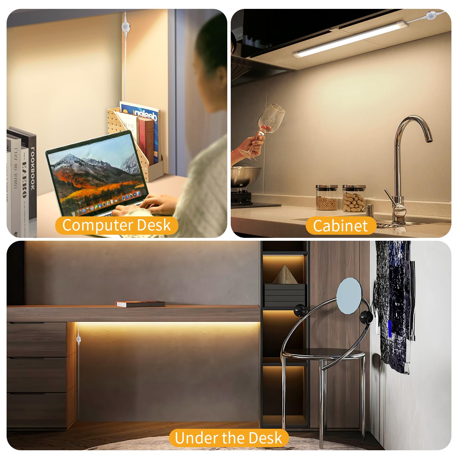 LED Under Cabinet Kitchen Lights for Motion Sensor Light