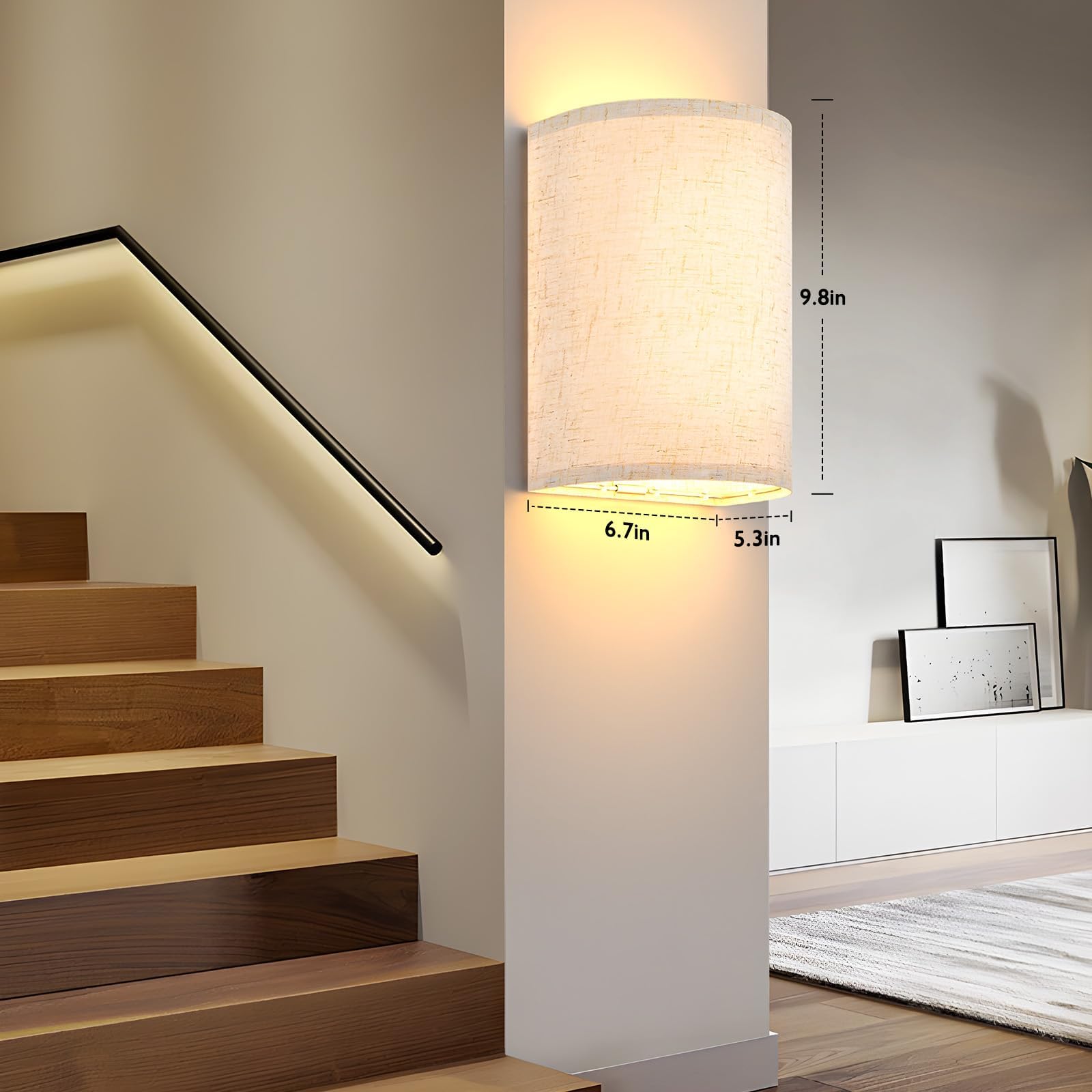Battery Operated Wall Sconces Set of Two