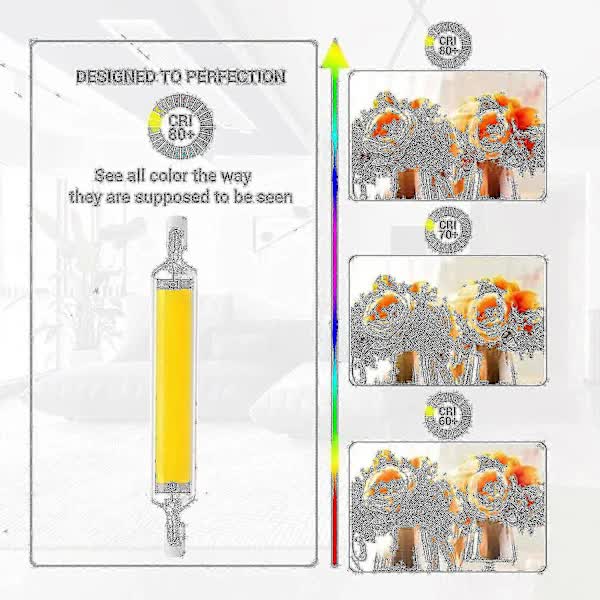 R7s LED Bulb 20W 118mm 3000lm Cool White 6000K