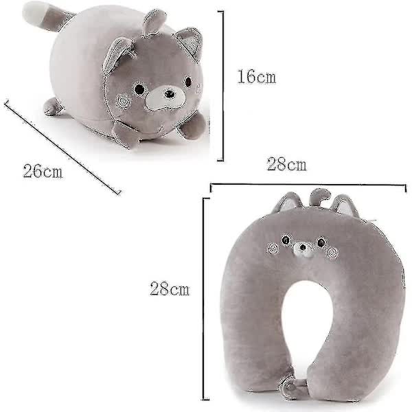 Children%27s Travel Pillow 2 in 1 Convertible Neck Pillow for Kids Airplane Car Travel