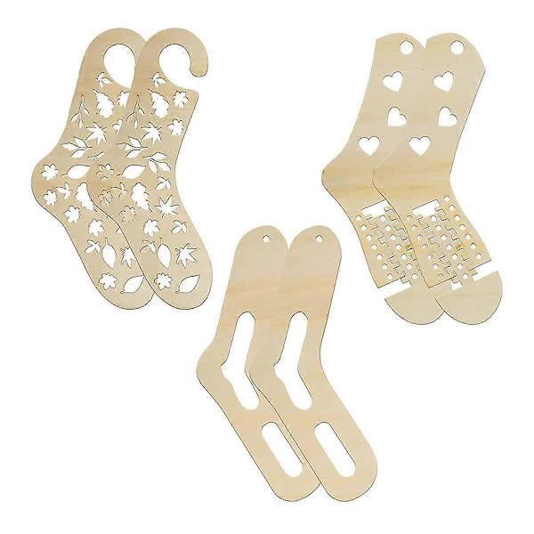 Wooden Sock Blockers for Knitting