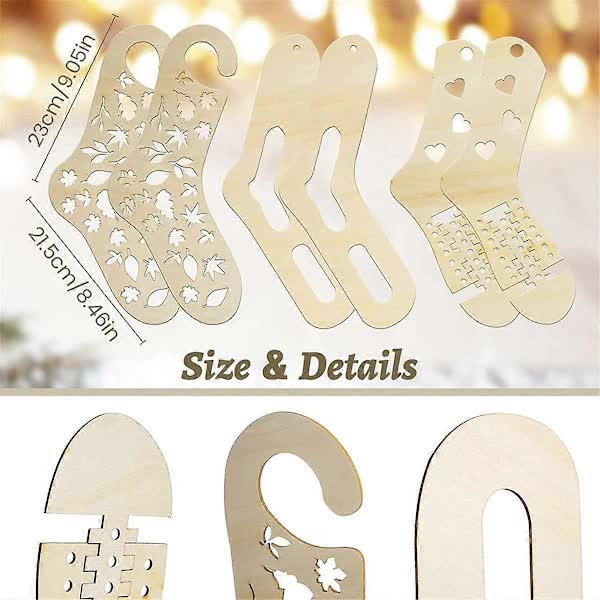 Wooden Sock Blockers for Knitting