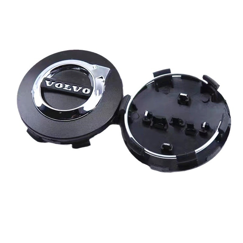 Volvo Hubcaps 64mm Set of 4, Black