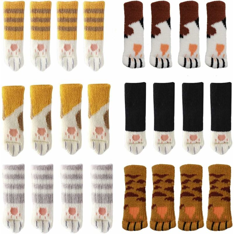 Cat Chair Leg Protectors 24 PCS Anti-Scratch Anti-Slip Compatible with Various Chairs Cat Chair Leg Protectors 24 PCS Anti-Scratch Anti-Slip Compatible with Various Chairs