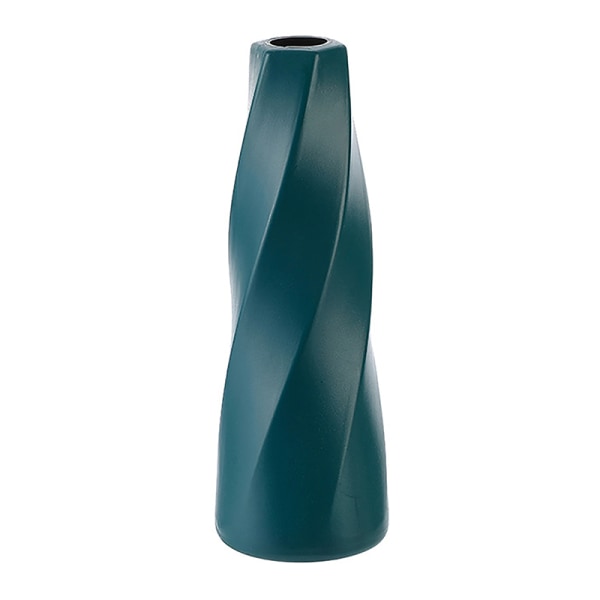 Plastic Vase Imitation Ceramic Flower Pot Table Arrangement Dark Blue Plastic Vase Imitation Ceramic Flower Pot Table Arrangement Dark Blue