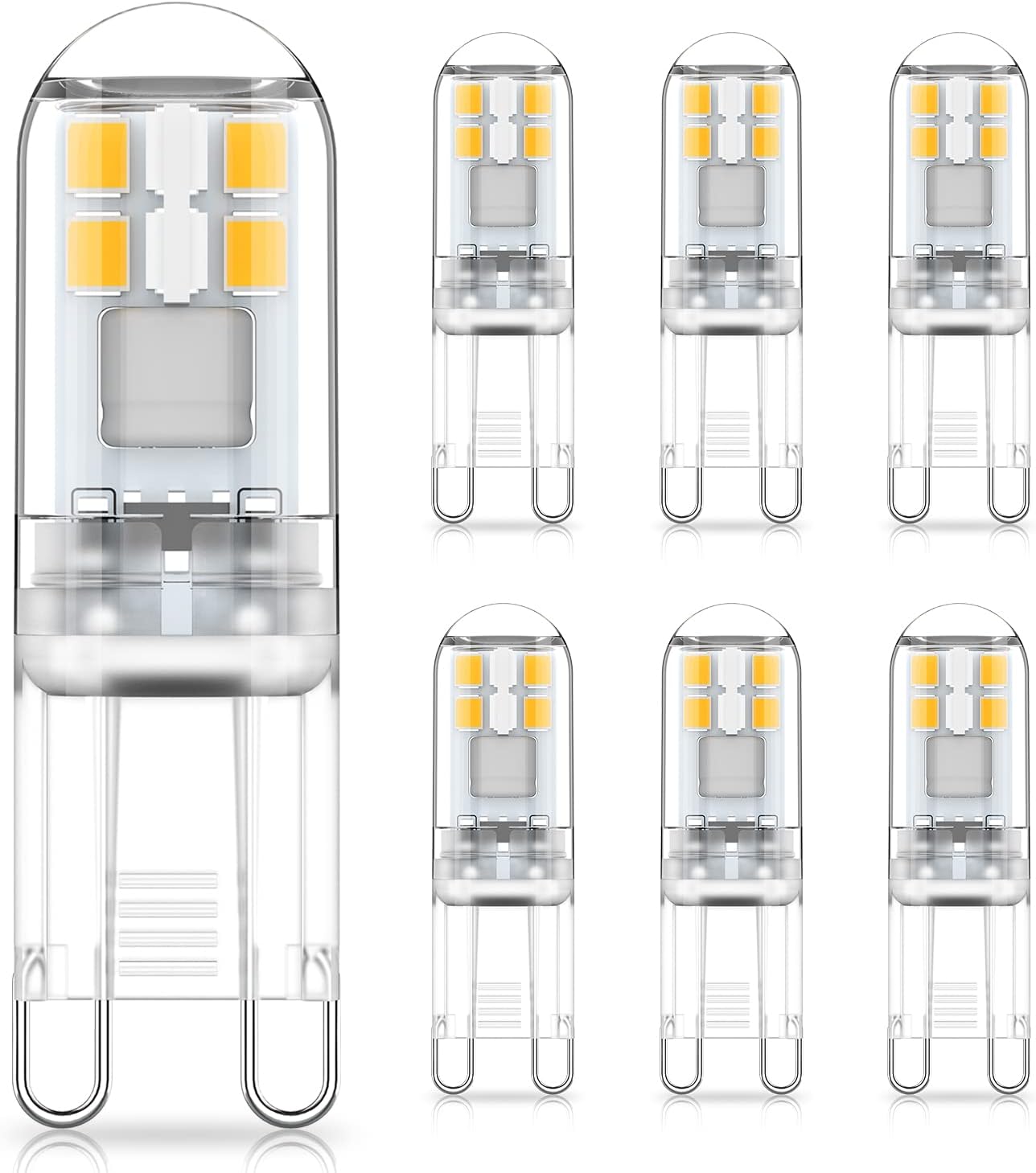 G9 LED Bulbs 1.5W Equivalent to 20W Halogen G9 LED Bulbs 1.5W Equivalent to 20W Halogen