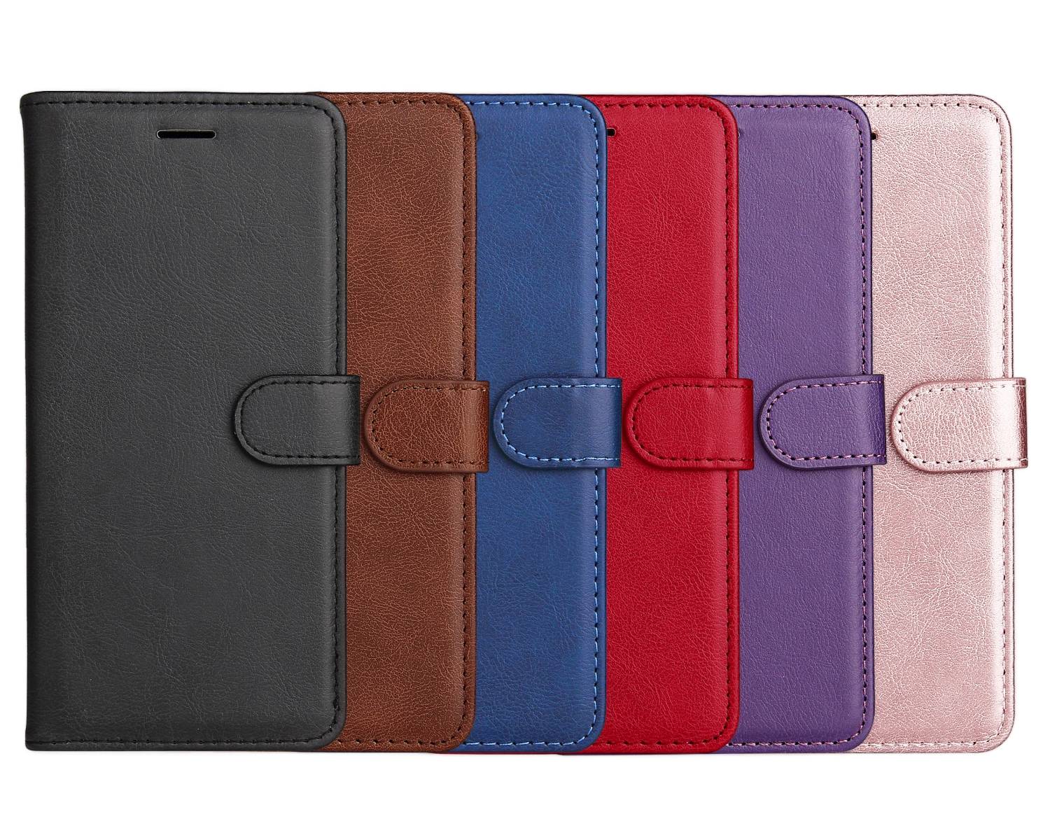 Xiaomi Redmi A5 4G Leather Wallet Case with Card Slots, PU Leather Cover, MGF Black Color, Compatible with Xiaomi