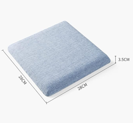 Square bar stool cushion with ties Square bar stool cushion with ties
