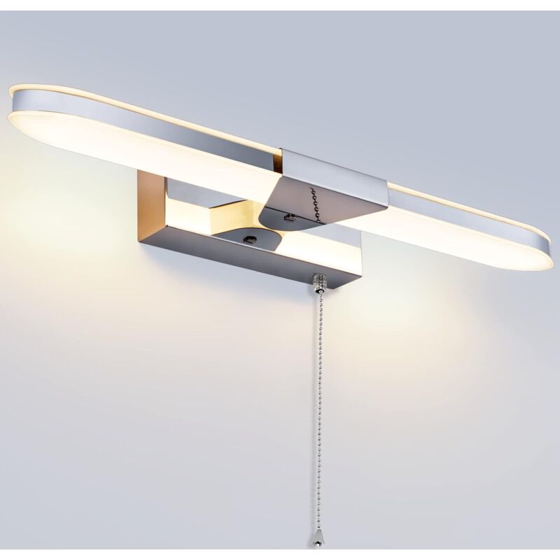 LED Bathroom Mirror Light 40cm LED Mirror Light Wall Lamp Bathroom Mirror Light With Pull Switch 3000K 920Lm 8W Ip44 LED Bathroom Mirror Light 40cm LED Mirror Light Wall Lamp Bathroom Mirror Light With Pull Switch 3000K 920Lm 8W Ip44