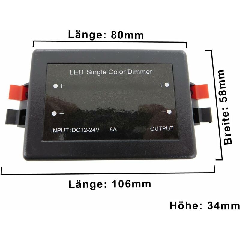 12V Wireless LED LED Dimmer Switch With Remote Control