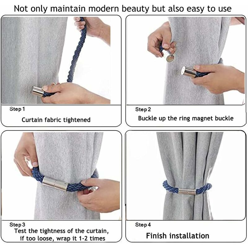 Magnetic Curtain Tiebacks